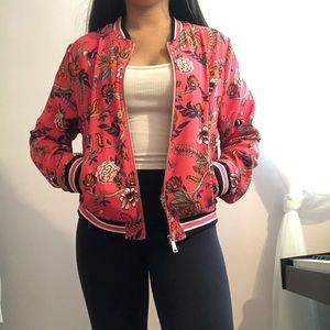Cotton On Floral Bomber Jacket